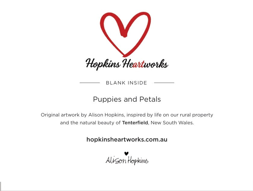 Puppies & Petals Fine Art Greeting Cards
