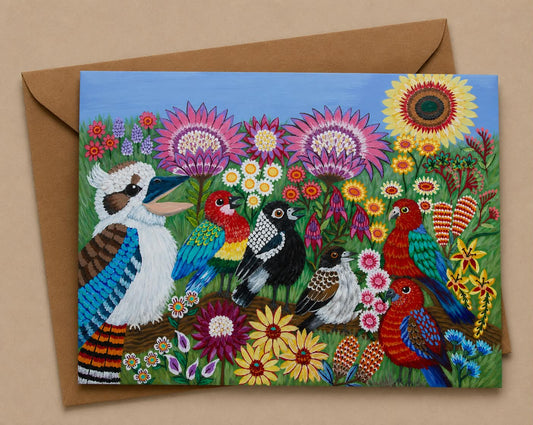 Charlie's Choir Fine Art Greeting Card