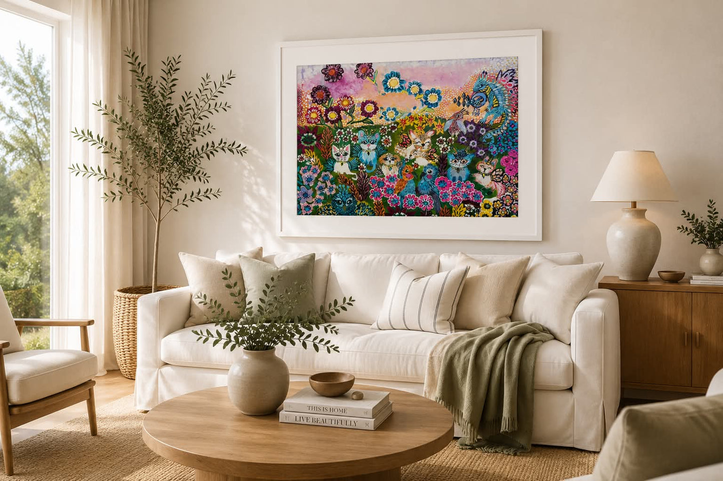 Garden of Flutter and Fur - Award Winning Art