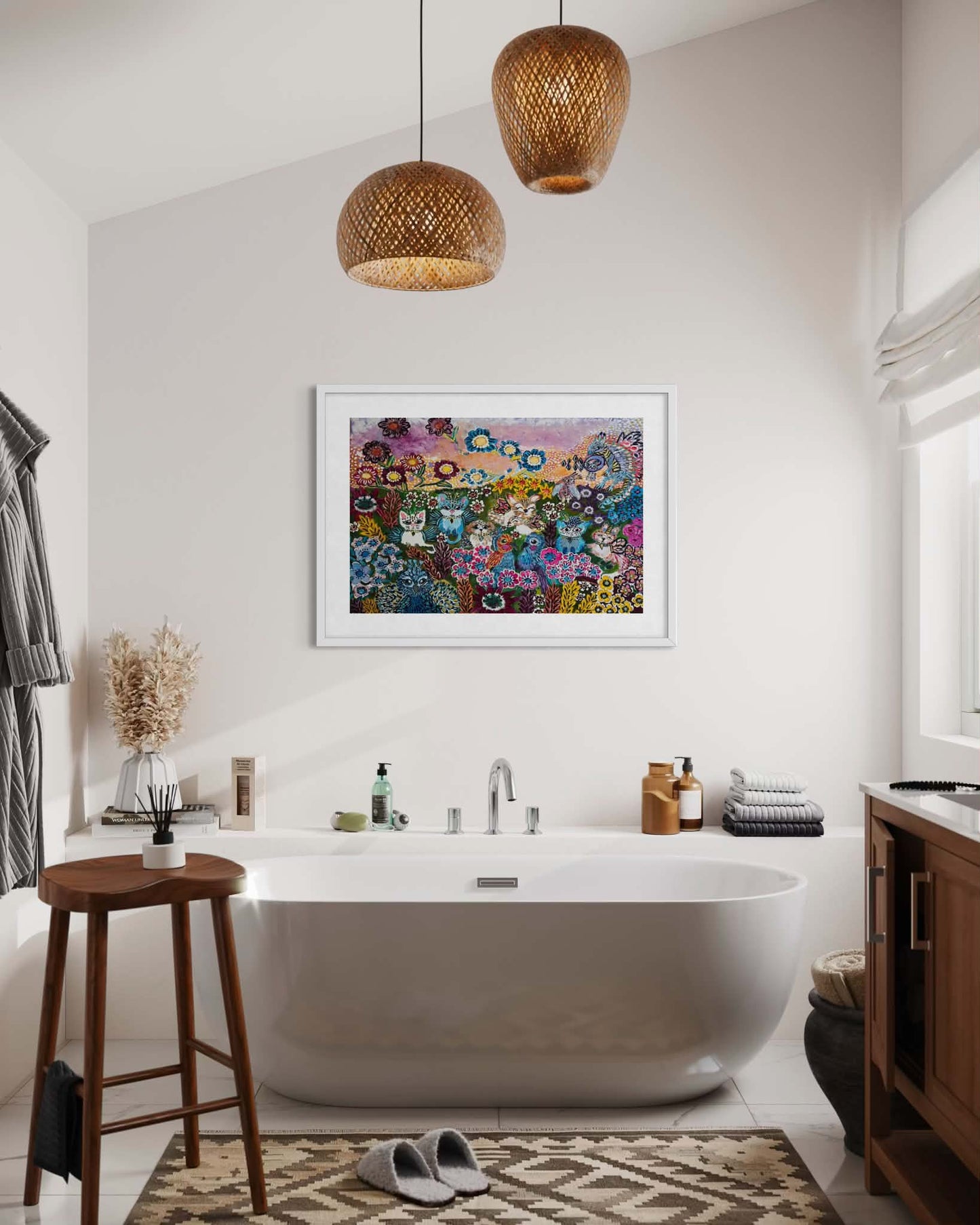 Garden of Flutter and Fur - Award Winning Art