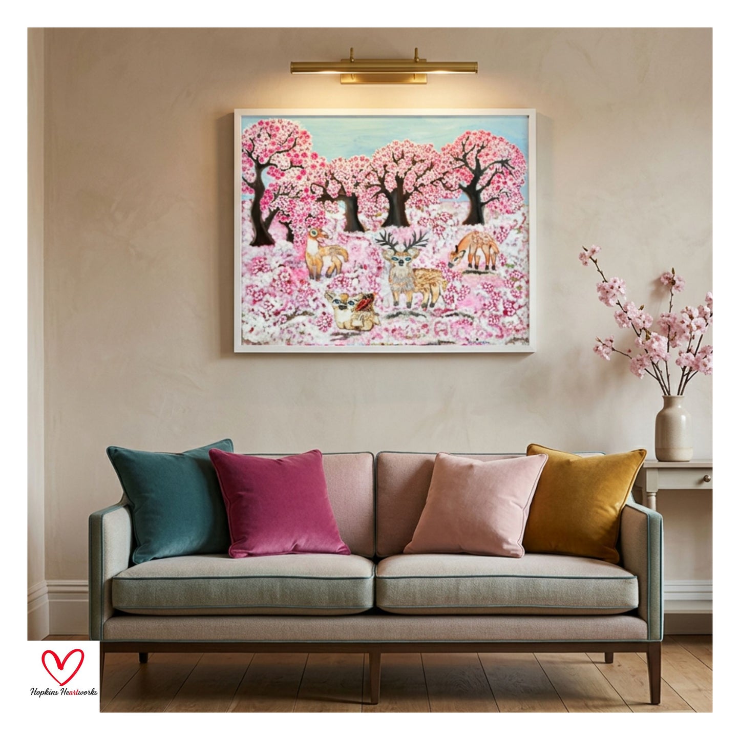 Deer Friends in Blossom