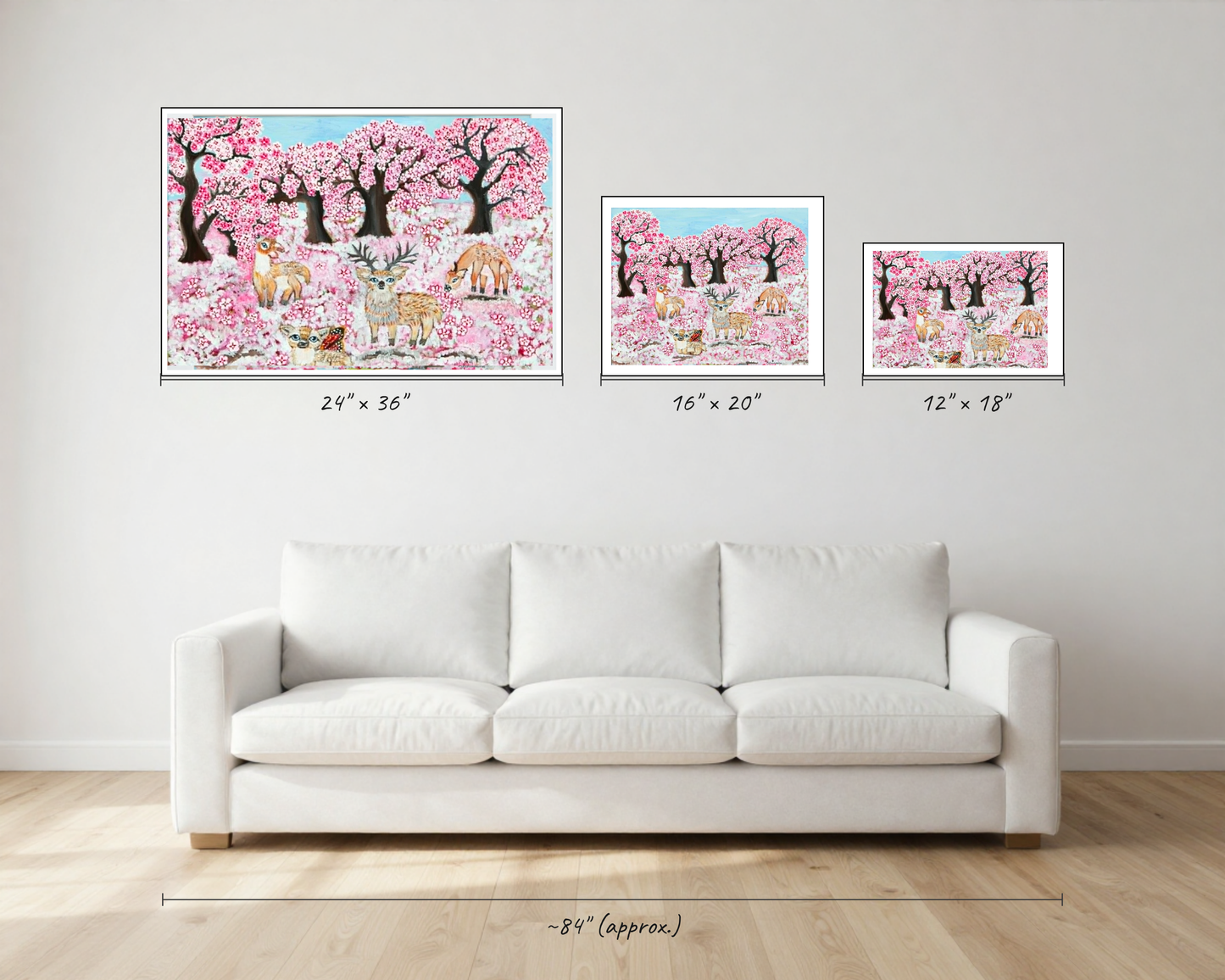 Deer Friends in Blossom