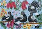 Magpie Mischief Fine Art Greeting Card