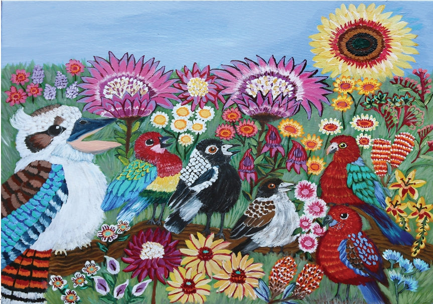 Charlie's Choir Fine Art Greeting Card