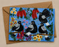 Magpie Mischief Fine Art Greeting Card