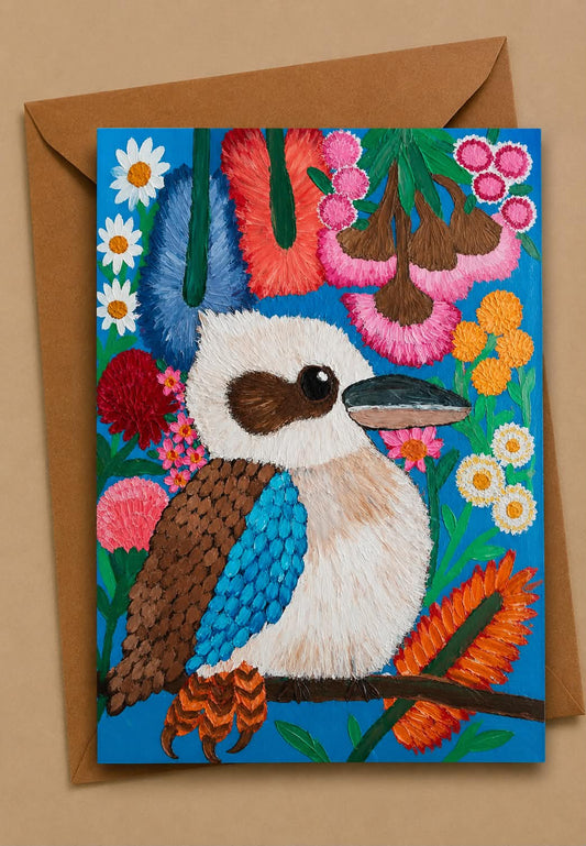 Kookaburra Fine Art Greeting Card