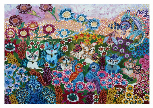 Garden of Flutter and Fur - Award Winning Art